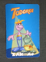 Kártyanaptár, Tudorka és Tappancs gyermekmagazinok, grafikai rajzos, humoros, 2002, (6)