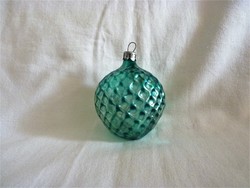 Old glass Christmas tree decoration - lantern (transparent!)