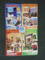 Card calendar, master publisher, book, animal world, gardening, airplanes, 2002, (6)