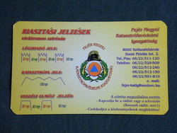 Kártyanaptár, Fejér Megyei katasztrófavédelmi igazgatóság, Székesfehérvár, 2003, (6)