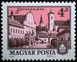 S3413 / 1980 landscapes - cities - Szentendre stamp post clear