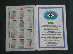 Card calendar, bmk foundation for a safe Hungary, Budapest, 2003, (6)