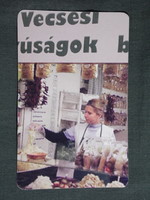 Card calendar, sauer bt., Vecsés pickles, female model, 2003, (6)