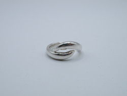 UK0161 fonott mintájú ezüst 925 gyűrű méret 56