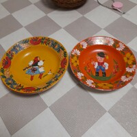 2 antique special plates from Hóllóháza artisans