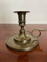 Old table copper candle holder