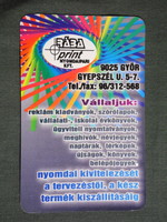 Kártyanaptár, Rába print nyomdaipari Kft., Győr, 2003, (6)