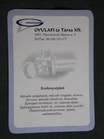 Kártyanaptár, Gyulafi és társa kft., műszaki ellenőrzés, épületgépészet, Pilisvörösvár, 2003, (6)