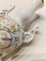 Hollóházi, porcelán váza - kézi festett / picur