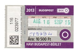 Bkv pass August 2013