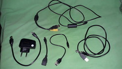Old and retro network connectors, different cords, 5 in one according to the pictures