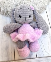 Crocheted plush bunny