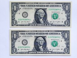 1 Dollar 2021 serial number tracking unc