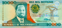 Mozambique 10,000 meticais 1991 unc