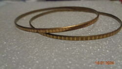 Antique bracelet, gold-plated, 65 mm 2 pcs