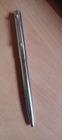 Old ballpoint pen with metal body..