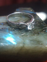 Köves ezüst gyűrű - 55- ös méret