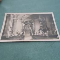 Tihany apátsági templom belső postatiszta képeslap Magyar Központi Híradó Rt.