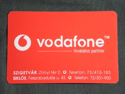 Card calendar, vodafone mobile phone stores, szigetvár, siklos, 2004, (6)