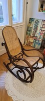 Reeded thonet rocking chair