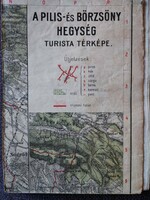 Pilis börzsöny tourist map, 1920s