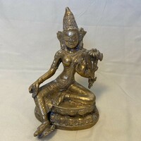 Bronz ülő buddha szobor