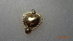 Golden heart pendant