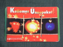 Card calendar, festive, rossmann drugstore perfumery, 2003, (6)