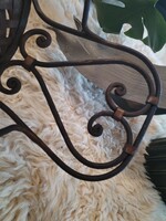 Wrought iron, decorative metal chair - with a vintage character