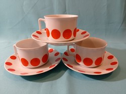 Bavaria porcelain coffee sets with red dots