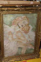 Antique signed painting 795