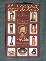Card calendar, old Zsolnay porcelain buyer, Pécs, 2004, (6)