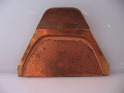 Retro copper shovel with tongs