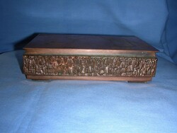 Red copper craftsman cigar/cigarette storage box
