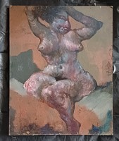 Kálmán Kovács's unfinished impressionist nude tableau
