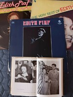 Edith Piaf  3db nagylemez+1 könyv