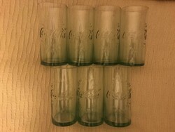 7 darab Coca Cola üvegpohár