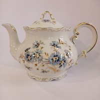 Zsolnay tea pot with cornflower
