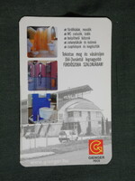 Card calendar, smaller size, gienger building engineer bathroom salon store, Pécs, 2004, (6)
