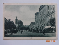 Old postage stamp postcard: Pécs (photo by Divaldy)