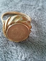 Érmés arany gyűrű