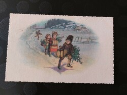Old Christmas card h. Graphics by Schubert