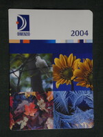 Card calendar, dimension insurance, private pension fund, Budapest, 2004, (6)