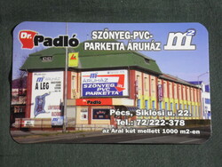 Kártyanaptár, Dr Padló, szőnyeg PVC parketta áruház, Pécs, 2005, (6)