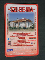 Card calendar, sz-ge-ma building material trading, Pécs, Mosonmagyaróvár, 2005, (6)
