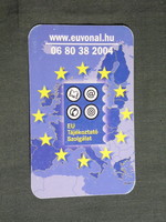 Kártyanaptár, EU vonal, Külügyminisztérium, 2005, (6)