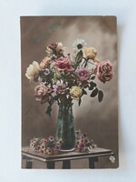 Old postcard flowers