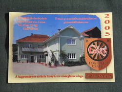Kártyanaptár, Románia,Gizi fogadó és csárda, Székelyudvarhely, 2005, (6)