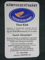 Card calendar, tisza club environment and nature conservation organization, Szolnok, 2005, (6)