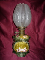 Secession antique ceramic kerosene lamp 2210 13